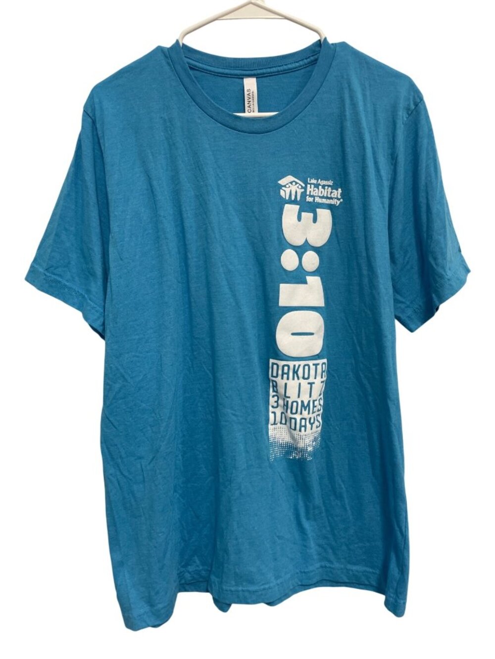 Habitat For Humanity Dakota Blitz Bella+Canvas Graphic Tee XL Charity Event Tee